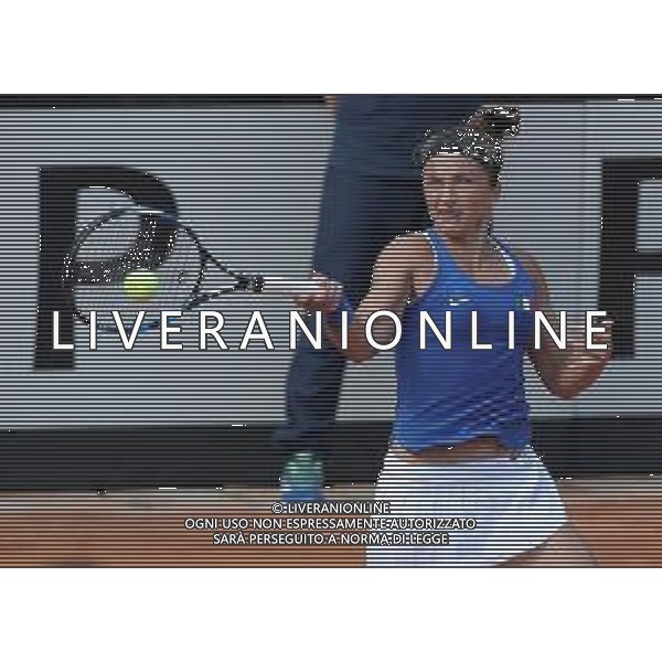 Fed Cup Play-Off per la promozione nel World Group Italia-Belgio Genova - 21.04.2018 Sara Errani vs Alison Van Uytvanck Nella Foto:Sara Errani /Ph.Vitez-Ag. Aldo Liverani