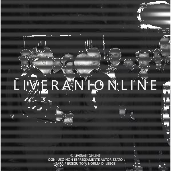1950-1955 ROMA-RETROSPETTIVA LUIGI EINAUDI PRESIDENTE DELLA REPUBBLICA ITALIANA NELLA FOTO LUIGI EINAUDI SCELBA GRONCHI-SARAGAT ROMITA MERZAGORA-GRONCHI E VANONI AG ALDO LIVERANI SAS