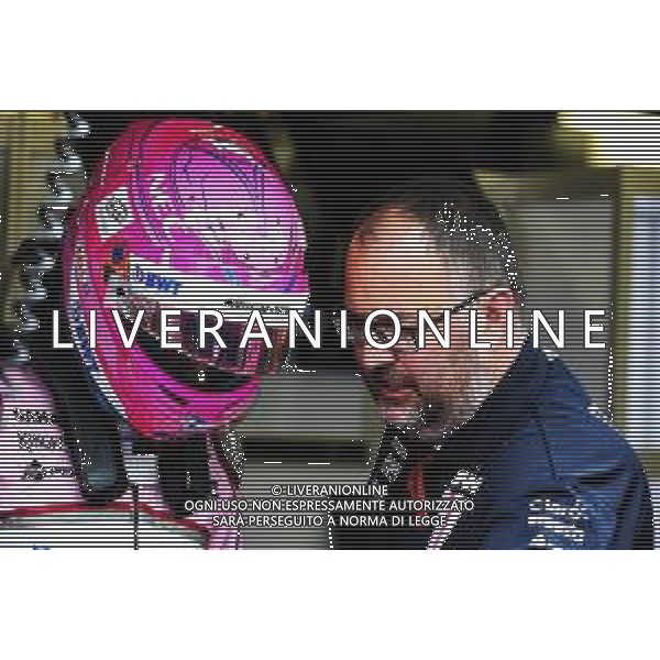 Esteban Ocon (FRA) Sahara Force India F1 Team with Tom McCullough (GBR) Sahara Force India F1 Team Chief Engineer. 26.04.2018. Formula 1 World Championship, Rd 4, Azerbaijan Grand Prix, Baku Street Circuit, Azerbaijan, Preparation Day. / AGENZIA ALDO LIVERANI SAS - ITALY ONLY EDITORIAL USE ONLY - F1 Gp Azerbaijan Grand Prix - Preparation Day - Baku 26.04.2018