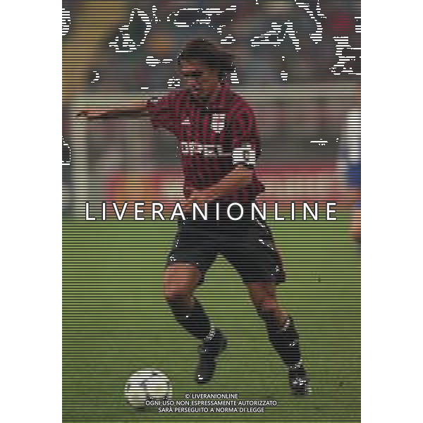 28-09-1999 MILANO-CHAMPIONS LEAGUE MILAN HERTA BERLINO 1-1 NELLA FOTO PAOLO MALDINI AG ALDO LIVERANI SAS