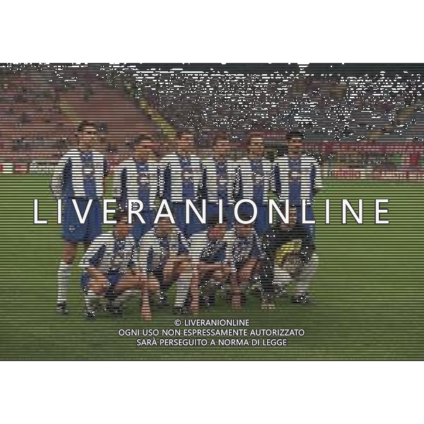 28-09-1999 MILANO-CHAMPIONS LEAGUE MILAN HERTA BERLINO 1-1 NELLA FOTO FORMAZIONE HERTA BERLINO AG ALDO LIVERANI SAS