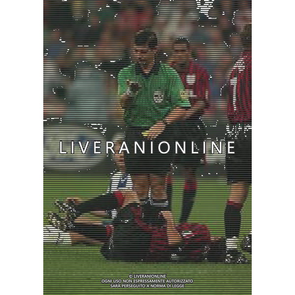 28-09-1999 MILANO-CHAMPIONS LEAGUE MILAN HERTA BERLINO 1-1 NELLA FOTO ARBITRO Gilles Veissière AG ALDO LIVERANI SAS