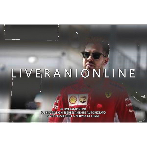 Sebastian Vettel (GER) Ferrari. 27.04.2018. Formula 1 World Championship, Rd 4, Azerbaijan Grand Prix, Baku Street Circuit, Azerbaijan, Practice Day. / AGENZIA ALDO LIVERANI SAS - ITALY ONLY EDITORIAL USE ONLY - F1 - Formula One World Championship - Azerbaijan Grand Prix - Practice Day - Prove Libere Baku, Azerbaijan 27.04.2018