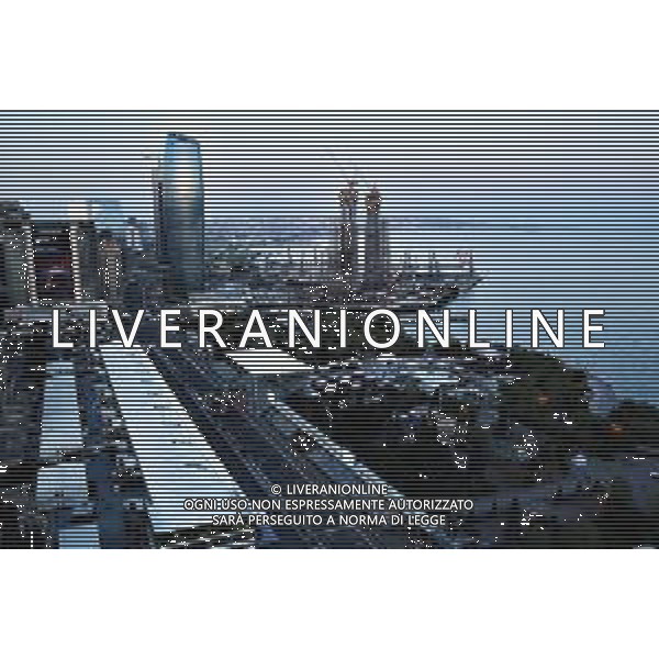 Scenic Baku. 27.04.2018. Formula 1 World Championship, Rd 4, Azerbaijan Grand Prix, Baku Street Circuit, Azerbaijan, Practice Day. / AGENZIA ALDO LIVERANI SAS - ITALY ONLY EDITORIAL USE ONLY - F1 - Formula One World Championship - Azerbaijan Grand Prix - Practice Day - Prove Libere Baku, Azerbaijan 27.04.2018