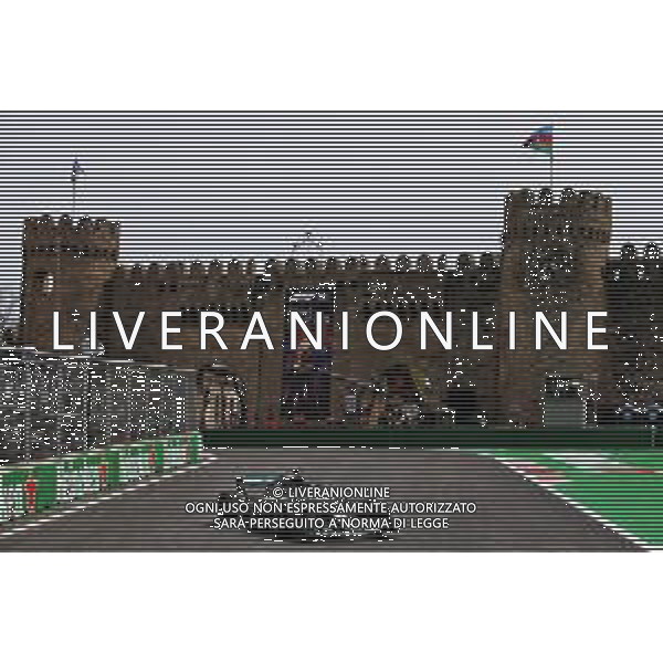 Lewis Hamilton (GBR) Mercedes AMG F1 W09. 27.04.2018. Formula 1 World Championship, Rd 4, Azerbaijan Grand Prix, Baku Street Circuit, Azerbaijan, Practice Day. / AGENZIA ALDO LIVERANI SAS - ITALY ONLY EDITORIAL USE ONLY - F1 - Formula One World Championship - Azerbaijan Grand Prix - Practice Day - Prove Libere Baku, Azerbaijan 27.04.2018
