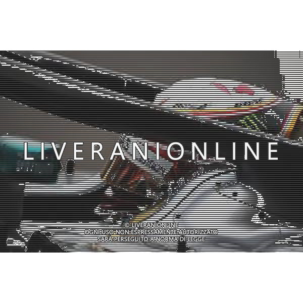 Lewis Hamilton (GBR) Mercedes AMG F1 W09. 27.04.2018. Formula 1 World Championship, Rd 4, Azerbaijan Grand Prix, Baku Street Circuit, Azerbaijan, Practice Day. / AGENZIA ALDO LIVERANI SAS - ITALY ONLY EDITORIAL USE ONLY - F1 - Formula One World Championship - Azerbaijan Grand Prix - Practice Day - Prove Libere Baku, Azerbaijan 27.04.2018