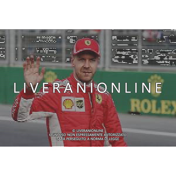 Sebastian Vettel (GER) Ferrari Celebrates his Pole position in qualifying Parc ferme. 28.04.2018. Formula 1 World Championship, Rd 4, Azerbaijan Grand Prix, Baku Street Circuit, Azerbaijan, Qualifying Day. / AGENZIA ALDO LIVERANI SAS - ITALY ONLY EDITORIAL USE ONLY - F1 - Formula One World Championship - Azerbaijan Grand Prix - Prove Ufficiali Qualifiche Baku, Azerbaijan 28.04.2018