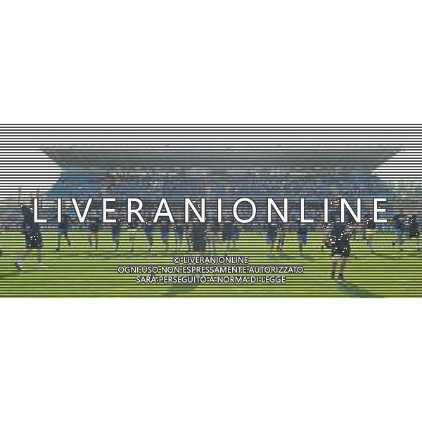 Foto: Aldo Liverani 28/04/2018 Empoli (Italia) Sport Calcio Empoli vs Novara - Campionato italiano di calcio Serie B ConTe.it 2017/2018 - Stadio "Carlo Castellani" Nella foto: i giocatori dell\'Empoli esultano a fine gara / AGENZIA ALDO LIVERANI SAS Empoli vs Novara - Campionato italiano di calcio Serie B ConTe.it 2017/2018 Esultanza e festeggiamenti dei giocatori Empoli a fine gara per la promozione in Serie A