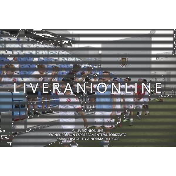 REGGIANA - PADOVA CAMPIONATO CALCIO LEGA PRO Serie C girone B 29 APRILE 2018 NELLA FOTO ESULTANZA DEI GIOCATORI DEL PADOVA A FINE GARA PER LA PROMOZIONE IN SERIE B ©GS / AGENZIA ALDO LIVERANI SAS
