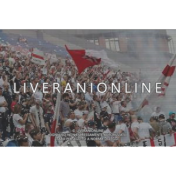 REGGIANA - PADOVA CAMPIONATO CALCIO LEGA PRO Serie C girone B 29 APRILE 2018 NELLA FOTO TIFOSI DEL PADOVA ATTENDONO LA FINE DELLA GARA PER FESTEGGIARE LA PROMOZIONE IN SERIE B ©GS / AGENZIA ALDO LIVERANI SAS