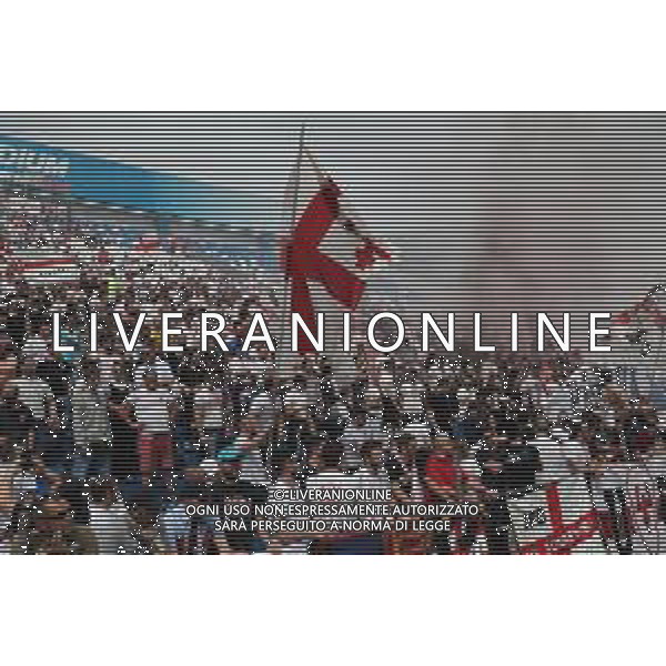 REGGIANA - PADOVA CAMPIONATO CALCIO LEGA PRO Serie C girone B 29 APRILE 2018 NELLA FOTO TIFOSI DEL PADOVA ATTENDONO LA FINE DELLA GARA PER FESTEGGIARE LA PROMOZIONE IN SERIE B ©GS / AGENZIA ALDO LIVERANI SAS