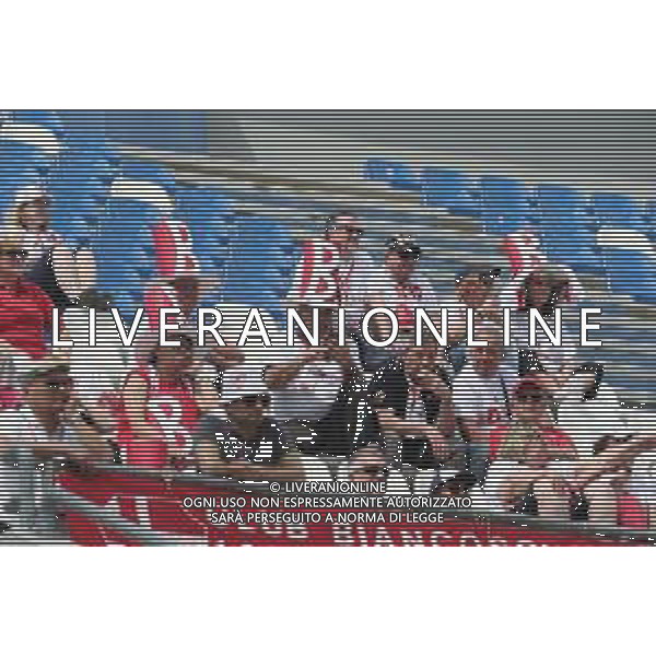 REGGIANA - PADOVA CAMPIONATO CALCIO LEGA PRO Serie C girone B 29 APRILE 2018 NELLA FOTO TIFOSI DEL PADOVA ATTENDONO LA FINE DELLA GARA PER FESTEGGIARE LA PROMOZIONE IN SERIE B ©GS / AGENZIA ALDO LIVERANI SAS