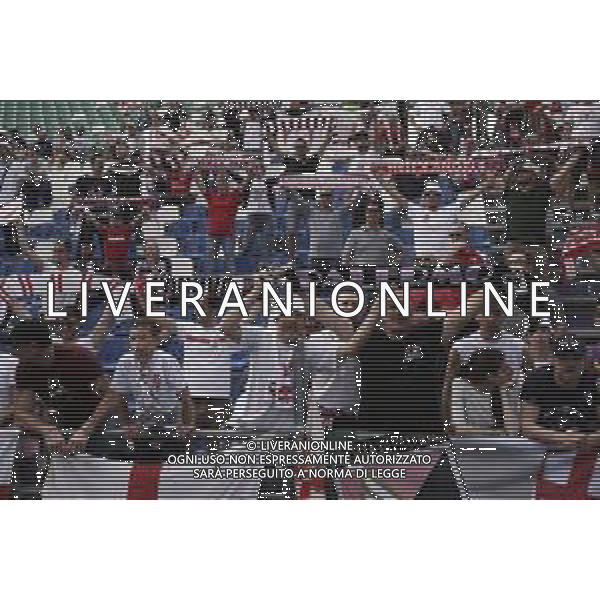 REGGIANA - PADOVA CAMPIONATO CALCIO LEGA PRO Serie C girone B 29 APRILE 2018 NELLA FOTO TIFOSI DEL PADOVA ATTENDONO LA FINE DELLA GARA PER FESTEGGIARE LA PROMOZIONE IN SERIE B ©GS / AGENZIA ALDO LIVERANI SAS