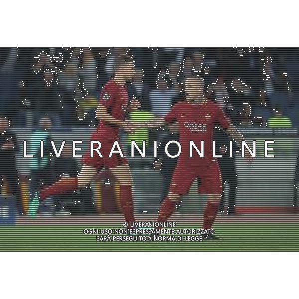 UEFA Champions League 2017/2018 Semifinale Ritorno Roma - 02.05.2018 Roma-Liverpool Nella Foto: edin dzeko esultanza dopo il gol /Ph.Vitez-Ag. Aldo Liverani