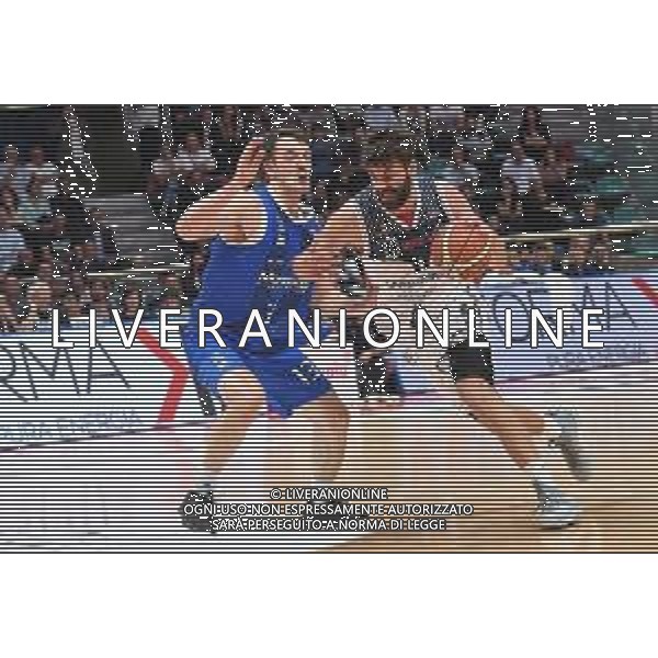 Fortitudo BOLOGNA - Moncada AGRIGENTO, Basket playoff Serie A2 gara 1 - 30 aprile 2018 nella foto Luca Gandini e Giacomo Zilli ©OPTIMAFOTO/AGENZIA ALDO LIVERANI SAS