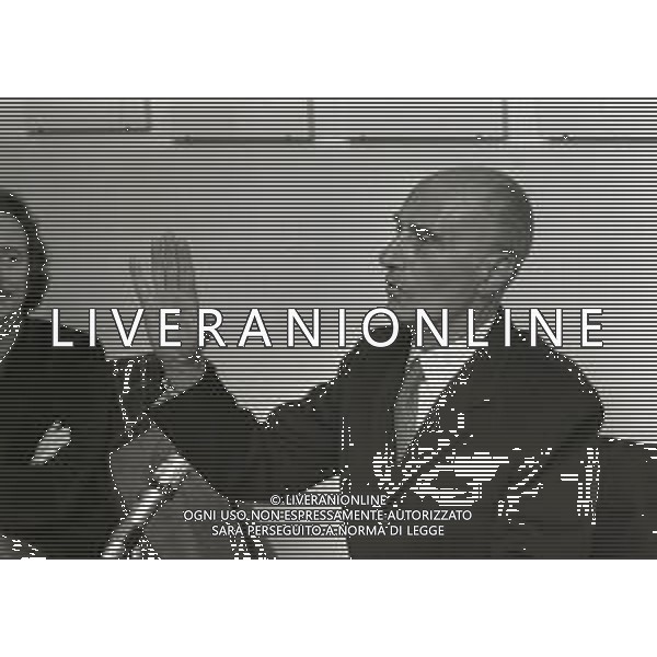 1973 MILANO CNFERENZA STAMPA INDRO MONTANELLI NELLA FOTO INDRO MONTANELLI AG ALDO LIVERANI SAS