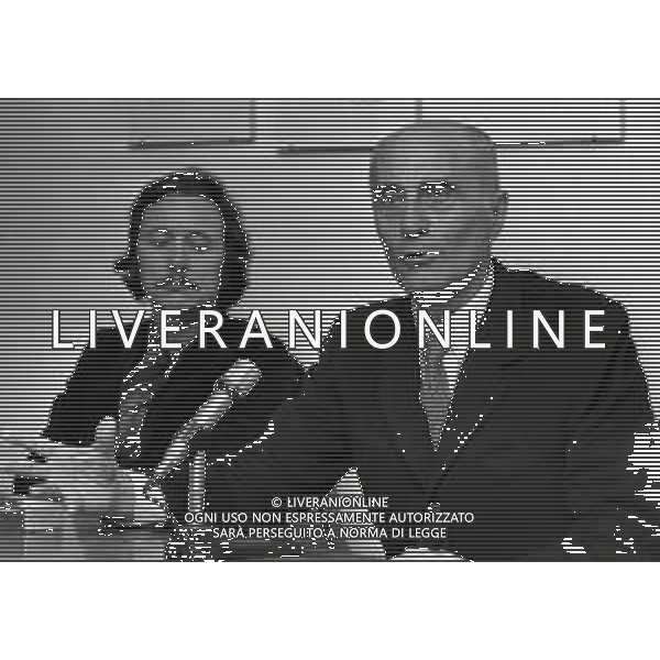 1973 MILANO CNFERENZA STAMPA INDRO MONTANELLI NELLA FOTO INDRO MONTANELLI AG ALDO LIVERANI SAS