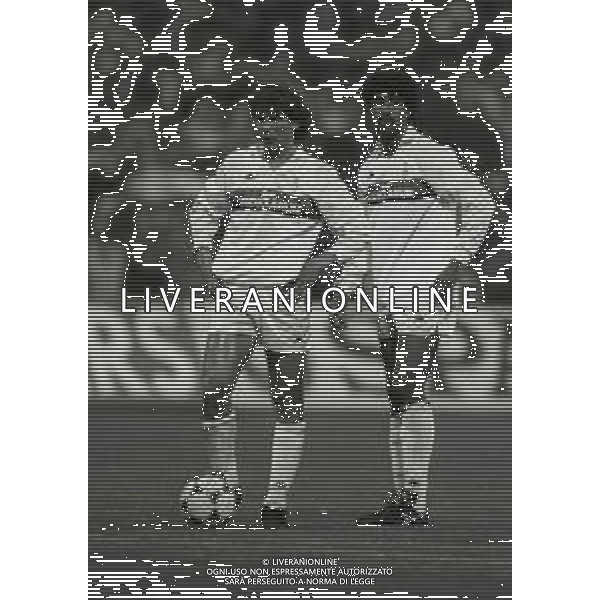 18-04-1990 MONACO SEMIFINALE DI CHAMPIONS LEAGUE BAYERN MONACO MILAN 2-1 NELLA FOTO GIOVANNI STROPPA-FRANK RIJKAARD AG ALDO LIVERANI SAS