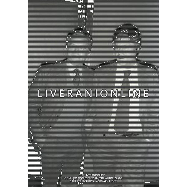 RETROSPETTIVA GIAMPIERO BONIPERTI PRESIDENTE JUVENTUS CALCIO 1982 NELLA FOTO GIAMPIERO BONIPERTI CON IL PRESIDENTE DELLA LAZIO Gian Chiarion Casoni AG ALDO LIVERANI SAS