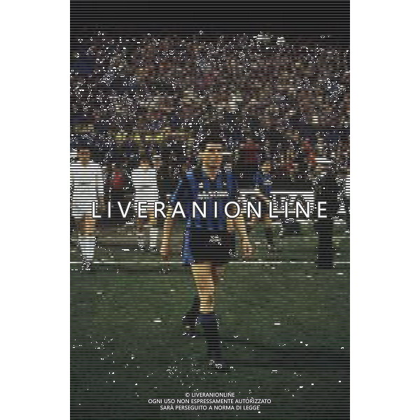 RETROSPETTIVA GIANCARLO PASINATO CALCIATORE NELLA FOTO GIANCARLO PASINATO CON LA MAGLIA DELL\'INTER AG ALDO LIVERANI SAS