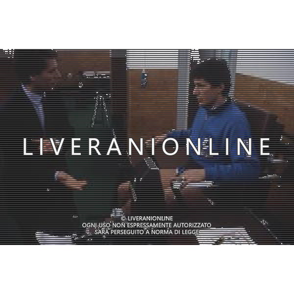 RETROSPETTIVA GIANCARLO PASINATO CALCIATORE NELLA FOTO GIANCARLO PASINATO CON IL DOTTORE PASQUALE BERGAMO AD APPIANO GENTILE PER LA RIABILITAZIONE AG ALDO LIVERANI SAS