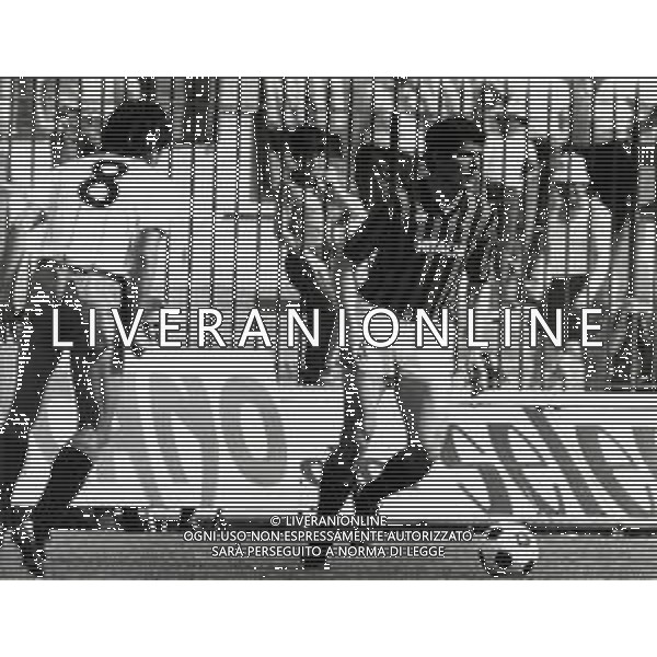 RETROSPETTIVA GIANCARLO PASINATO CALCIATORE NELLA FOTO GIANCARLO PASINATO CON LA MAGLIA DEL MILAN AG ALDO LIVERANI SAS