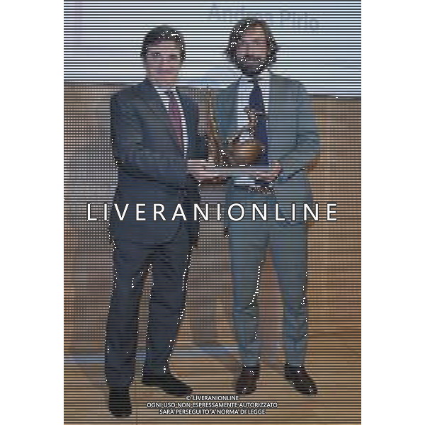 Candido Day - XII Premio Internazionale "Il bello del calcio" Milano - 08.05.2018 Nella Foto:Andrea Pirlo premiato da Urbano Cairo /Ph.Vitez-Ag. Aldo Liverani