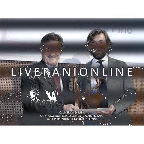 Candido Day - XII Premio Internazionale "Il bello del calcio" Milano - 08.05.2018 Nella Foto:Andrea Pirlo premiato da Urbano Cairo /Ph.Vitez-Ag. Aldo Liverani