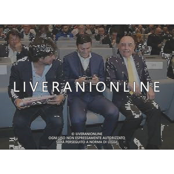 Candido Day - XII Premio Internazionale "Il bello del calcio" Milano - 08.05.2018 Nella Foto:Demetrio Albertini Javier Zanetti Adriano Galliani /Ph.Vitez-Ag. Aldo Liverani