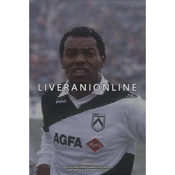 RETROSPETTIVA GERONIMO BARBADILLO CALCIATORE NELLA FOTO GERONIMO BARBADILLO CON LA MAGLIA DELL\'UDINESE AG ALDO LIVERANI SAS