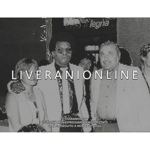 RETROSPETTIVA GERONIMO BARBADILLO CALCIATORE NELLA FOTO GERONIMO BARBADILLO CON IL PRESIDENTE DELL\'AVELLINO ANTONIO SIBILIA AG ALDO LIVERANI SAS
