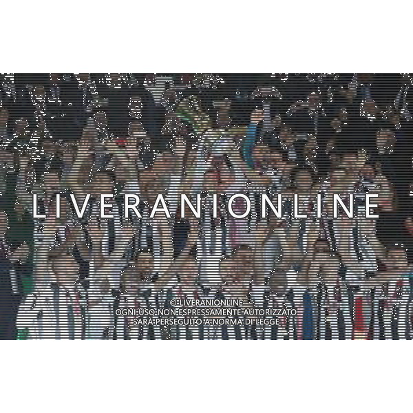 Coppa Italia TIM Cup 2017/2018 Finale Roma - 09.05.2018 Juventus-Milan Nella Foto: esultanza e festeggiamenti a fine gara dei giocatori della juventus per la vittoria - claudio marchisio alza la coppa /Ph.Vitez-Ag. Aldo Liverani