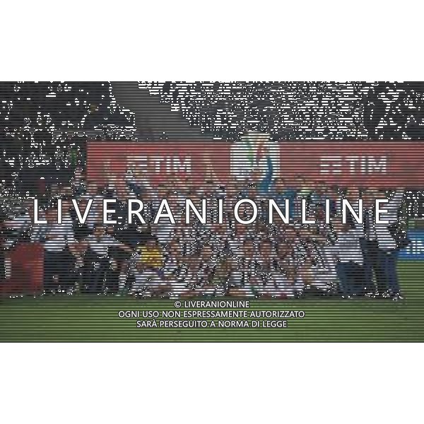 Coppa Italia TIM Cup 2017/2018 Finale Roma - 09.05.2018 Juventus-Milan Nella Foto: esultanza e festeggiamenti a fine gara dei giocatori della juventus per la vittoria con la coppa /Ph.Vitez-Ag. Aldo Liverani
