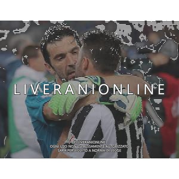 Coppa Italia TIM Cup 2017/2018 Finale Roma - 09.05.2018 Juventus-Milan Nella Foto: esultanza e festeggiamenti a fine gara dei giocatori della juventus per la vittoria - gianluigi buffon e andrea barzagli /Ph.Vitez-Ag. Aldo Liverani
