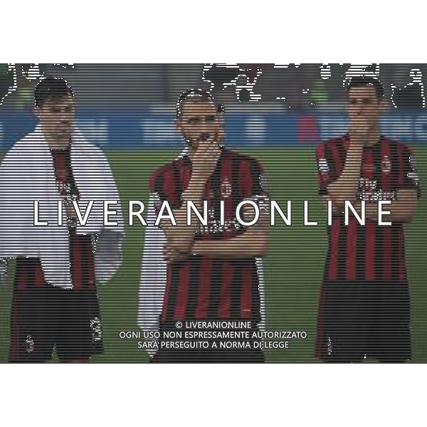 Coppa Italia TIM Cup 2017/2018 Finale Roma - 09.05.2018 Juventus-Milan Nella Foto: delusione dei giocatori del milan - leonardo bonucci /Ph.Vitez-Ag. Aldo Liverani