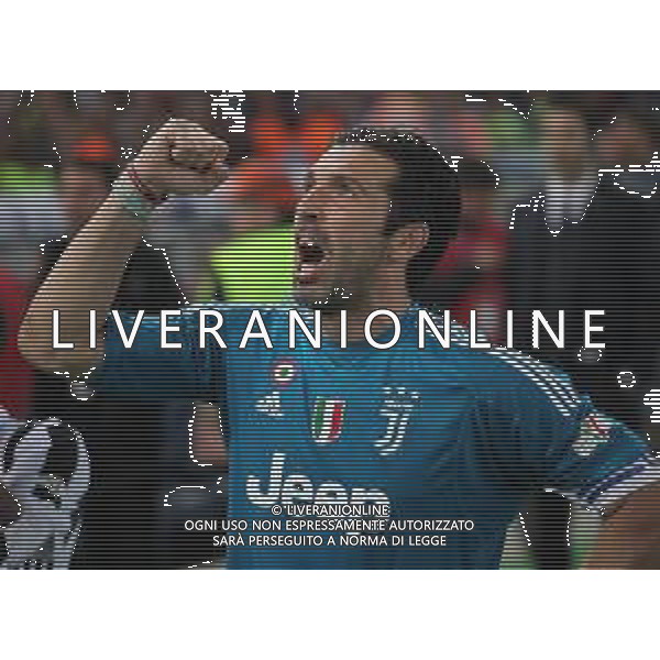 Coppa Italia TIM Cup 2017/2018 Finale Roma - 09.05.2018 Juventus-Milan Nella Foto: esultanza e festeggiamenti a fine gara dei giocatori della juventus per la vittoria - gianluigi buffon /Ph.Vitez-Ag. Aldo Liverani