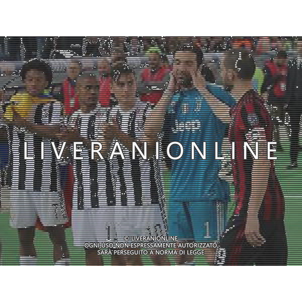Coppa Italia TIM Cup 2017/2018 Finale Roma - 09.05.2018 Juventus-Milan Nella Foto: esultanza e festeggiamenti a fine gara dei giocatori della juventus per la vittoria - juan cuadrado, douglas costa, paulo dybala, gianluigi buffon, leonardo bonucci /Ph.Vitez-Ag. Aldo Liverani
