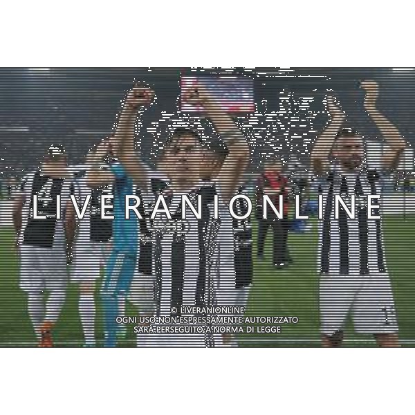 Coppa Italia TIM Cup 2017/2018 Finale Roma - 09.05.2018 Juventus-Milan Nella Foto: esultanza e festeggiamenti a fine gara dei giocatori della juventus per la vittoria - paulo dybala /Ph.Vitez-Ag. Aldo Liverani