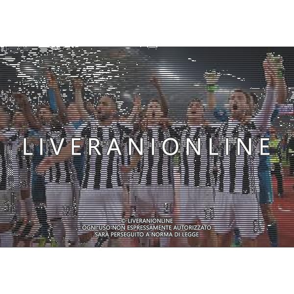 Coppa Italia TIM Cup 2017/2018 Finale Roma - 09.05.2018 Juventus-Milan Nella Foto: esultanza e festeggiamenti a fine gara dei giocatori della juventus per la vittoria - /Ph.Vitez-Ag. Aldo Liverani