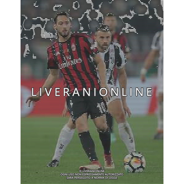 Coppa Italia TIM Cup 2017/2018 Finale Roma - 09.05.2018 Juventus-Milan Nella Foto:Calhanoglu Hakan - Barzagli Andrea /Ph.Vitez-Ag. Aldo Liverani