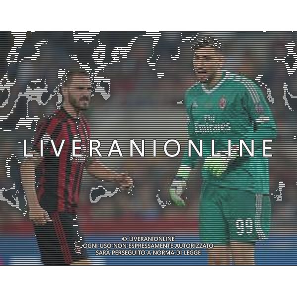 Coppa Italia TIM Cup 2017/2018 Finale Roma - 09.05.2018 Juventus-Milan Nella Foto:Donnarumma Gianluigi - Bonucci Leonardo /Ph.Vitez-Ag. Aldo Liverani