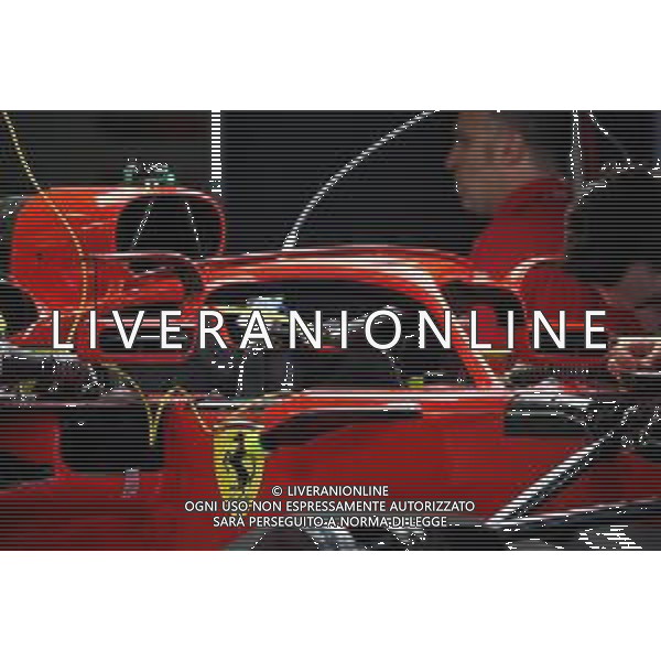 An Ferrari SF71H with wing mirrors on the Halo cockpit cover. 10.05.2018. Formula 1 World Championship, Rd 5, Spanish Grand Prix, Barcelona, Spain, Preparation Day. / AGENZIA ALDO LIVERANI SAS - ITALY ONLY EDITORIAL USE ONLY - Formula 1 World Championship, Rd 5, F1 Gp Spagna, Barcellona, Preparation Day 10.05.2018.