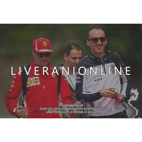 (L to R): Kimi Raikkonen (FIN) Ferrari with Robert Kubica (POL) Williams Reserve and Development Driver. 10.05.2018. Formula 1 World Championship, Rd 5, Spanish Grand Prix, Barcelona, Spain, Preparation Day. / AGENZIA ALDO LIVERANI SAS - ITALY ONLY EDITORIAL USE ONLY - Formula 1 World Championship, Rd 5, F1 Gp Spagna, Barcellona, Preparation Day 10.05.2018.