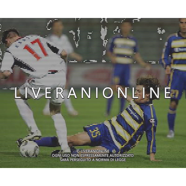 Parma - Cska mosca coppa uefa semifinali 28/04/2005 nella foto dessena e krasic ph luzzani/agenzia aldo liverani