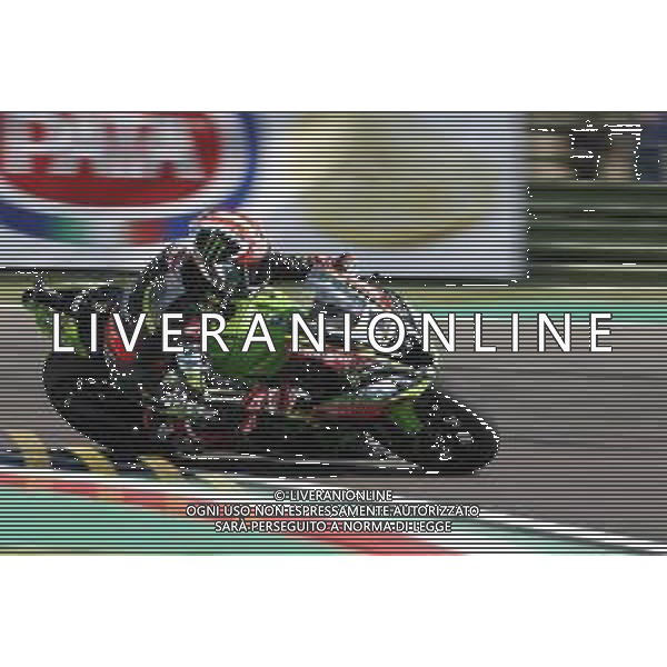 IMOLA - Campionato Mondiale Superbike 11/05/2018 nella foto: Jonathan Rea (Kawasaki ZX-10RR) ©Claudio Zamagni/Agenzia Aldo Liverani Jonathan Rea (Kawasaki ZX-10RR) during Superbike World Championship PATA SNACK Italian Round at Enzo and dino Ferrari Circuiti in Imola May 11. 2018 in Misano Adriatico Photo credit by Claudio Zamagni/Aldo Liverani Photo Agency / AGENZIA ALDO LIVERANI SAS