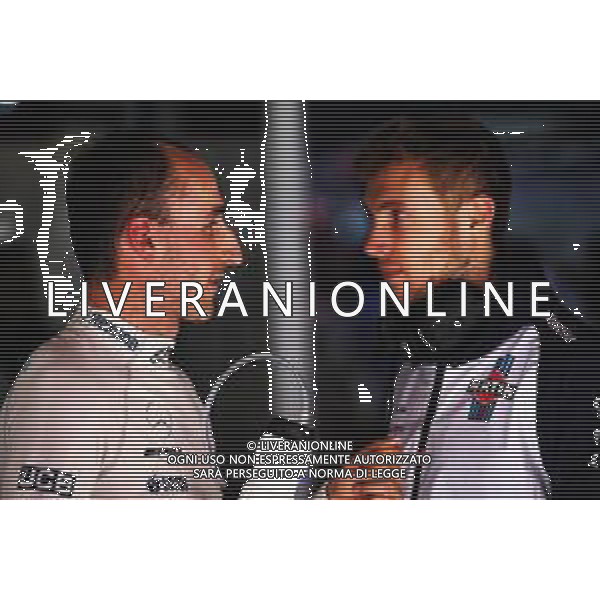 (L to R): Robert Kubica (POL) Williams Reserve and Development Driver talks with Sergey Sirotkin (RUS) Williams. 11.05.2018. Formula 1 World Championship, Rd 5, Spanish Grand Prix, Barcelona, Spain, Practice Day. - www.xpbimages.com, EMail: requests@xpbimages.com - copy of publication required for printed pictures. Every used picture is fee-liable. © Copyright: Batchelor / XPB Images / AGENZIA ALDO LIVERANI SAS - ITALY ONLY EDITORIAL USE ONLY - Formula 1 World Championship, F1 Gp Spagna Prove Libere Barcellona 11.05.2018