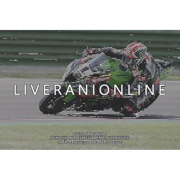 IMOLA - Campionato Mondiale Superbike 11/05/2018 nella foto: Jonathan Rea (Kawasaki ZX-10RR) ©Claudio Zamagni/Agenzia Aldo Liverani Jonathan Rea (Kawasaki ZX-10RR) during Superbike World Championship PATA SNACK Italian Round at Enzo and Dino Ferrari Circuiti in Imola May 11. 2018 Photo credit by Claudio Zamagni/Aldo Liverani Photo Agency / AGENZIA ALDO LIVERANI SAS