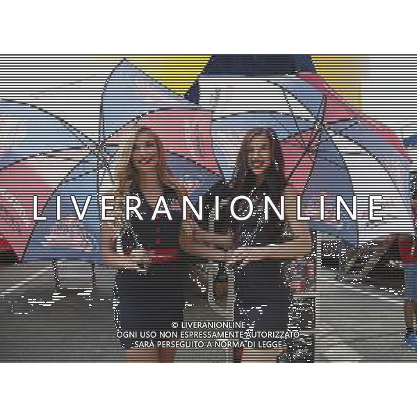 IMOLA - Campionato Mondiale Superbike 12/05/2018 nella foto: le ombrelline ©Claudio Zamagni/Agenzia Aldo Liverani umbrella girls during Superbike World Championship PATA SNACK Italian Round at Enzo and Dino Ferrari Circuiti in Imola May 12. 2018 Photo credit by Claudio Zamagni/Aldo Liverani Photo Agency