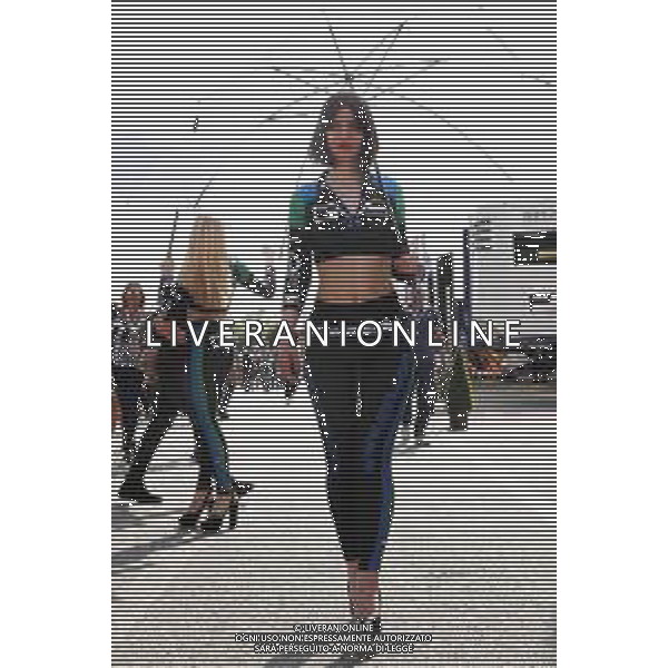 IMOLA - Campionato Mondiale Superbike 12/05/2018 nella foto: ombrellina ©Claudio Zamagni/Agenzia Aldo Liverani umbrella girl during Superbike World Championship PATA SNACK Italian Round at Enzo and Dino Ferrari Circuiti in Imola May 12. 2018 Photo credit by Claudio Zamagni/Aldo Liverani Photo Agency