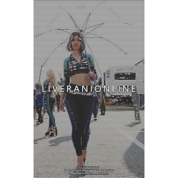 IMOLA - Campionato Mondiale Superbike 12/05/2018 nella foto: ombrellina ©Claudio Zamagni/Agenzia Aldo Liverani umbrella girl during Superbike World Championship PATA SNACK Italian Round at Enzo and Dino Ferrari Circuiti in Imola May 12. 2018 Photo credit by Claudio Zamagni/Aldo Liverani Photo Agency